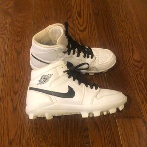 Jordan 1 baseball cleats white